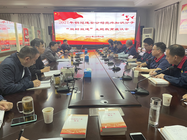 公司召開(kāi)2021年度黨外知識(shí)分子“雙樹雙建”主題教育活動(dòng)座談...