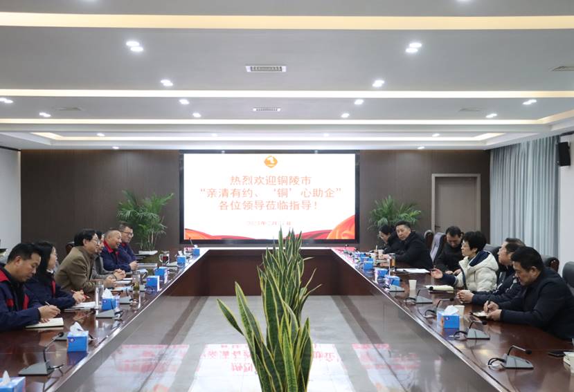 楊文萍到公司開展“親清有約、‘銅’心助企”走訪調(diào)研